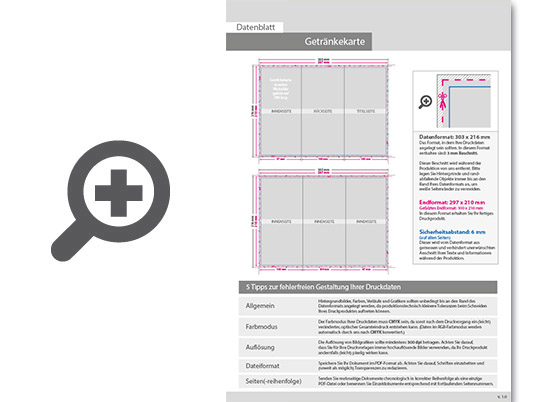 Product Bild getr__nkekarte__gefalzt_auf_din_lang__6-seiter_(wickelfalz)