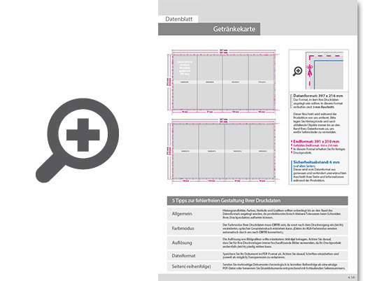 Product Bild getr__nkekarte__gefalzt_auf_din_lang__8-seiter_(wickelfalz)